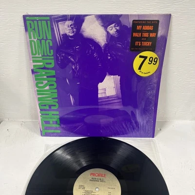 Hip Hop Lp Run D.M.C. - Raising Hell PRO-1217A first press og with hype VG+ Vtg - Image 1 of 4