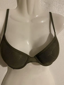 PINK Victoria’s Secret 34B green Wear Everywhere Push Up bra - Picture 1 of 7