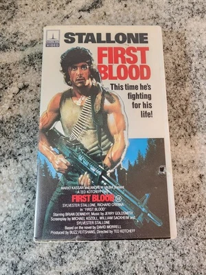 RARE 1982 White First Blood Thorn EMI Video Clamshell VHS Rambo Read - Image 1 of 2
