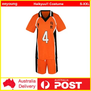 Anime Haikyuu Karasuno High School Nishinoya Yu Cosplay Costume Jersey Uniform - Picture 1 of 3