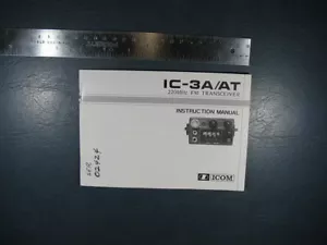 Genuine Icom IC-3A/AT VHF Transceiver Manual - Picture 1 of 6