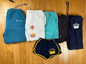 Lotto pantaloncini felpati Champion anni 70 80 tessuto rovesciato vintage vuoti rari (54) - Foto 1 di 18