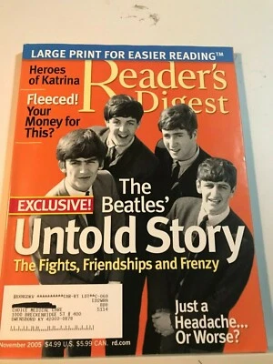 Readers Digest The Beatles' Untold Story, Heroes of Katrina November 2005  - Image 1 of 4
