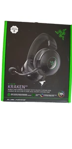 Auriculares con cable para juegos Razer Kraken V3 sobre la oreja micrófono USB croma iluminación RGB - Imagen 1 de 8