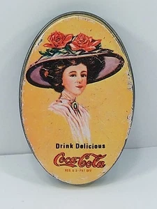 Vintage Drink Delicious Coca Cola - Button Tin - Ad Advertising Collectable Z1 - Picture 1 of 12
