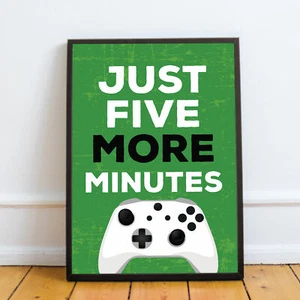 Gaming Poster Framed Print For Gamer Room Boys Bedroom Decor Wall Art Gift - Picture 1 of 13
