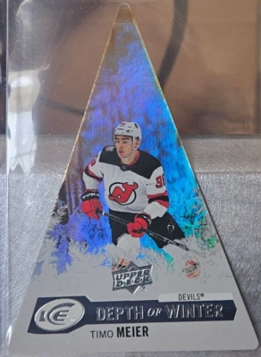 2023-24 Upper Deck Depth of Winter Timo Meier #DW-3 (Die-Cut) - Image 1 of 2