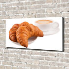 Leinwandbild Kunst-Druck 140x70 Bilder Essen Getrnke Croissants Kaffee