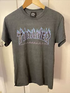 Thrasher T-Shirt Flame (dark heather) Unisex Größe S Gebraucht - Bild 1 von 6