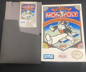 Monopoly NES Game Board No Manual. Tested. Game, Sleeve And Box.