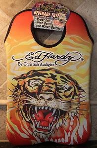 Tiger Beverage Tote Insulated Designer Sturdy Travel Bag Wine Water Cold Food - Picture 1 of 5