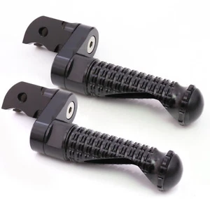Black MPRO Front Foot Pegs 25mm Riser For Ducati Panigale V2 20-24 23 22 21 - Picture 1 of 4