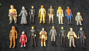 Vintage Kenner Star Wars Lot Of 16 Figures 1970’s-1980’s Walrus Chewy Leia - Picture 1 of 15