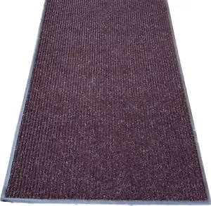 Machine Washable Barrier Large Mat Brown Kitchen Hall Door Thin Bright Mat - Picture 1 of 13