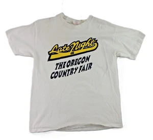 VTG 90s USA Large Oregon Country Fair OCF David Letterman Late Night T Shirt - Picture 1 of 6