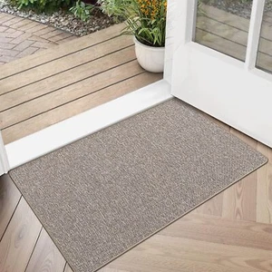 24"x36" Beige Ultra - Thin Low - Profile Non - Slip Door Mat for Indoor & Patio - Picture 1 of 18