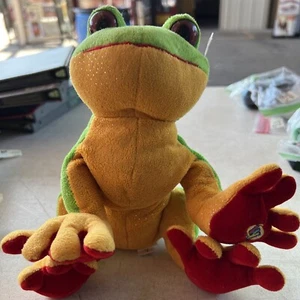 Ganz Webkinz HM109 TREE FROG Plush Stuffed Toy Green Yellow - Picture 1 of 8