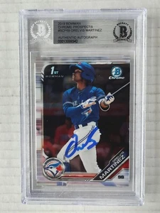 ORELVIS MARTINEZ 2019 Bowman Chrome Prospect Refractor /499 1st Autograph #BCP69 - Picture 1 of 4