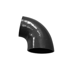 Black Silicon hose Coupler reducer 4"-3.5" 90 Degree Elbow for Intercooler pipe - Bild 1 von 1