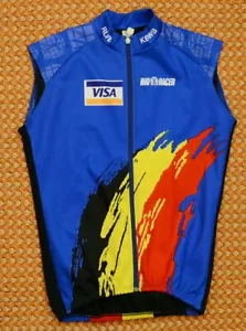 Belgio, gilet ciclismo Windstopper di Bio Racer, taglia adulto 4, grande - Foto 1 di 4