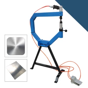 Pneumatic Planishing Hammer 4in Cast-Iron Stand +Throat Polisher 1"/2"/3" Anvil - Foto 1 di 11