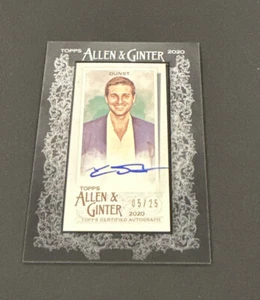 2020 TOPPS ALLEN & GINTER TONY DUNST BLACK FRAMED MINI AUTO SP #’d 05/25! - Picture 1 of 8