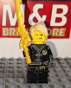 Lego Ninjago Minifigur Ninja Lloyd im schwarzen Kimono und Drachen Schwert#1234# - Picture 1 of 2