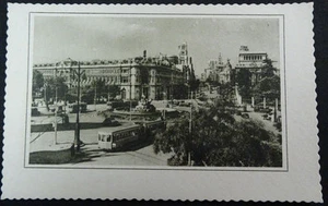 ANTIGUA POSTAL MADRID PLAZA CIBELES Y EDIFICIO BANCO DE ESPAÑA POSTCARD CC03511 - Imagen 1 de 1