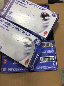 Handgards Ultratouch Synthetic Blurple Medium Gloves 100each (PACK OF 10) - Picture 1 of 9