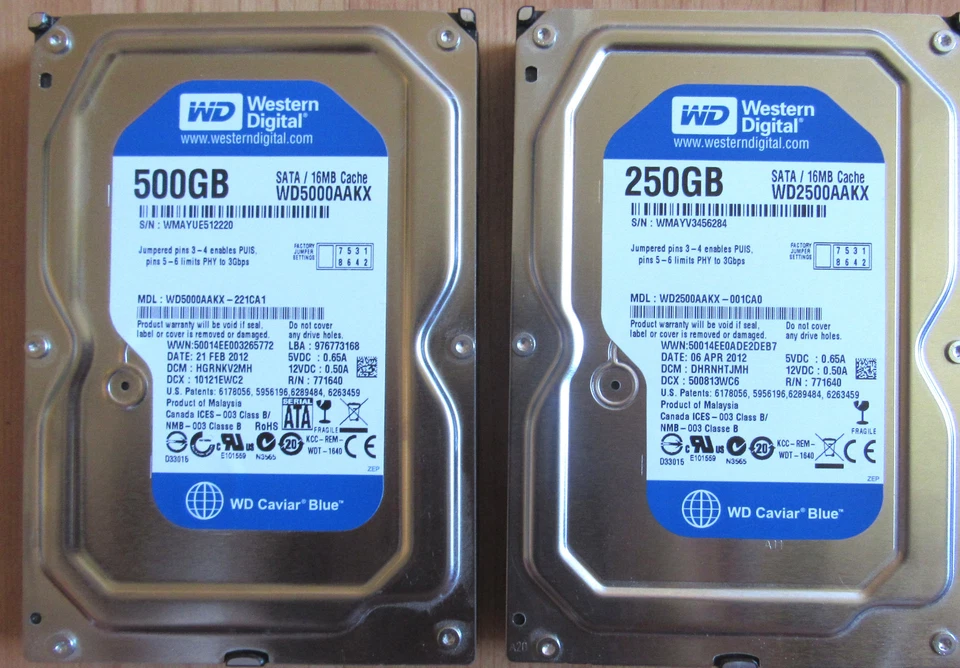 WD Western Digital SATA Caviar Blue Internal Hard Drive 750GB Total 16MB Cache - Image 1 of 1