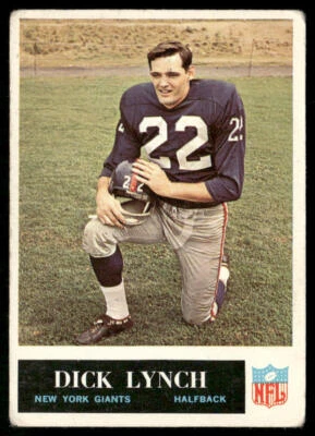 Dick Lynch 1965 Philadelphia #119 New York Giants VG - Image 1 of 2