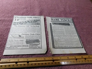 Vintage Pencil Advertising (2) Original Print Ads from Magazine 1932 - Picture 1 of 2
