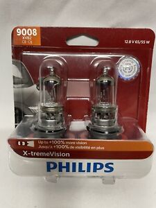 9008 (H13) - Philips X-treme Vision +100% 9008XVB2 Bulbs (Pack of 2)