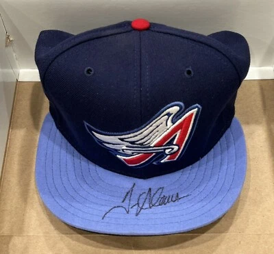 Troy Glaus Autógrafo Firmado LA Anaheim Angels Gorra Sombrero Fleer Legacy Caja Original Foto 1 de 4