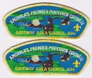 LOT OF 2 CSP'S - GATEWAY AREA COUNCIL - (2) TA-31 - 1995 POPCORN - 100 MADE - Bild 1 von 1