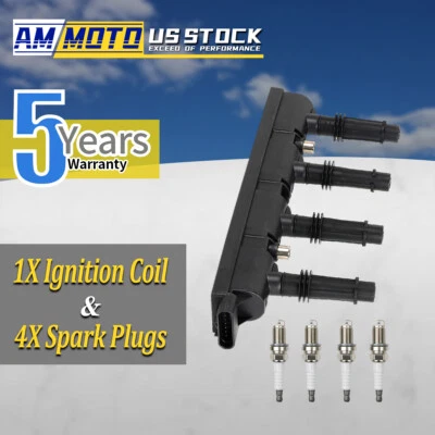 OEM Ignition Coil +4 Spark Plug for 2011-2015 Chevrolet Cruze Volt 1.4L 55579072 Foto 1 de 4