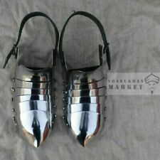 Medieval Gothic Costume Shoes Steel Shoes Armor Boot Sabatons of 14th century