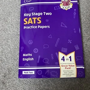 KS2 Sats Ages 7-11 Maths & English Practice Papers Pack 2 Tests with Answers CGP - Picture 1 of 2