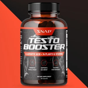 Snap Supplements Testo Booster, Promote Muscle Growth Energy Stamina, 60ct - Picture 1 of 12