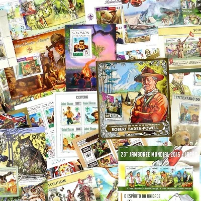 Stamp Collection Scouts 25+ Different Sets Topical Stamps MNH Sets - Image 1 of 4