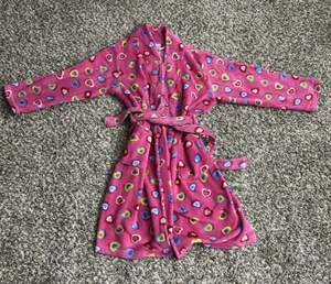Children’s Place Heart Fleece Robe Size L 10/12 - Picture 1 of 3
