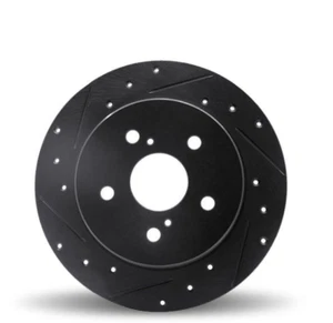 DFC® 633-42012R - Rotor de freno lateral del pasajero trasero perforado y ranurado premium - Imagen 1 de 1