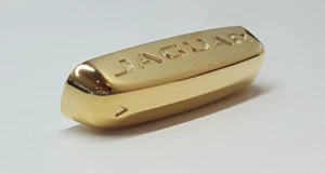 24ct GOLD PLATED GENUINE JAGUAR KEY FOB END CAP TRIM XF XE XJ F TYPE PACE - Picture 1 of 1