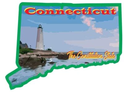 Connecticut Sticker Decal - Image 1 of 3