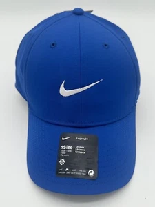 Nike Legacy 91 Golf Hat Men's Adjustable One Size Dri FIit Strap Back Blue Cap - Picture 1 of 6