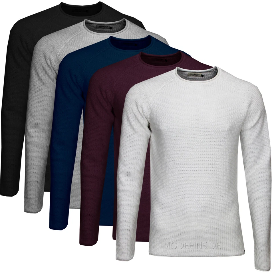 JACK & JONES  KNIT Herren Pullover, Strickpullover langarm, Rundhals - Bild 1 von 1