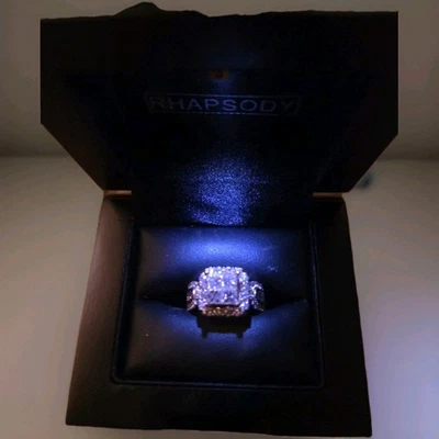 Impresionante Anillo Diamante Natural Claridad 2 Quilates G-H ColorVS1 14k Talla 7 Foto 1 de 4