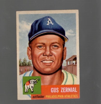 1953 Topps Baseball #42 Gus Zernial A's Foto 1 de 2