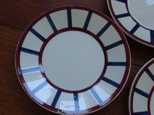 CREIL HBCM 3 ANCIENNES SOUCOUPES A CHOCOLAT EN FAIENCE MODELE BEARN - Imagen 1 de 9