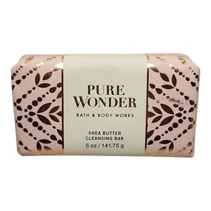 Bath & Body Works Pure Wonder Shea Butter Cleansing Bar Soap 5 oz New - Picture 1 of 5